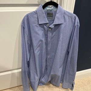 Mens Thomas Dean plaid button down